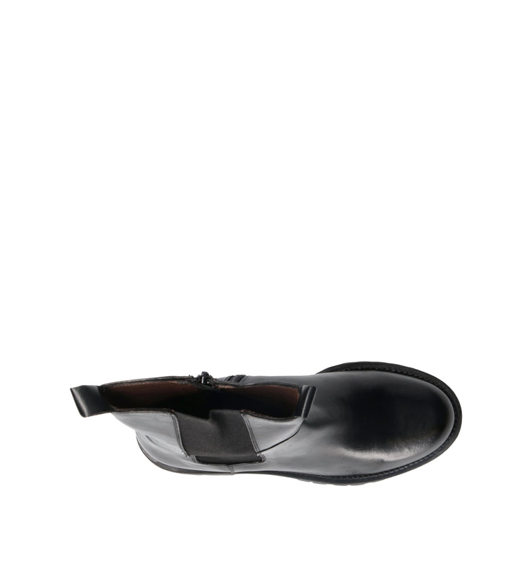 FRICKY Beatles donna nero in pelle