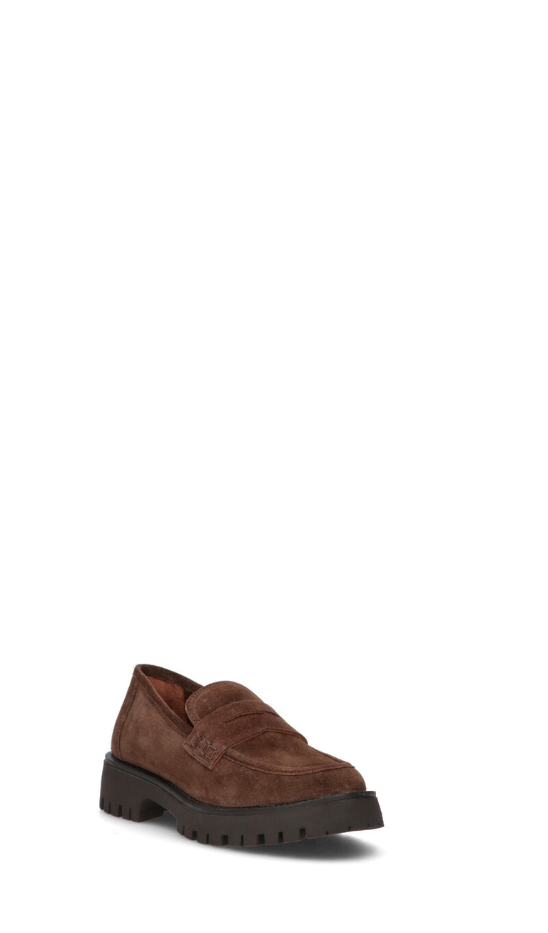 FRICKY Mocassino donna marrone in suede
