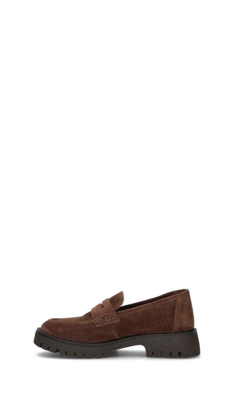 FRICKY Mocassino donna marrone in suede