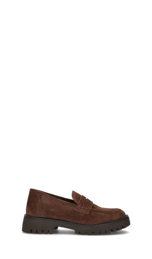 FRICKY Mocassino donna marrone in suede