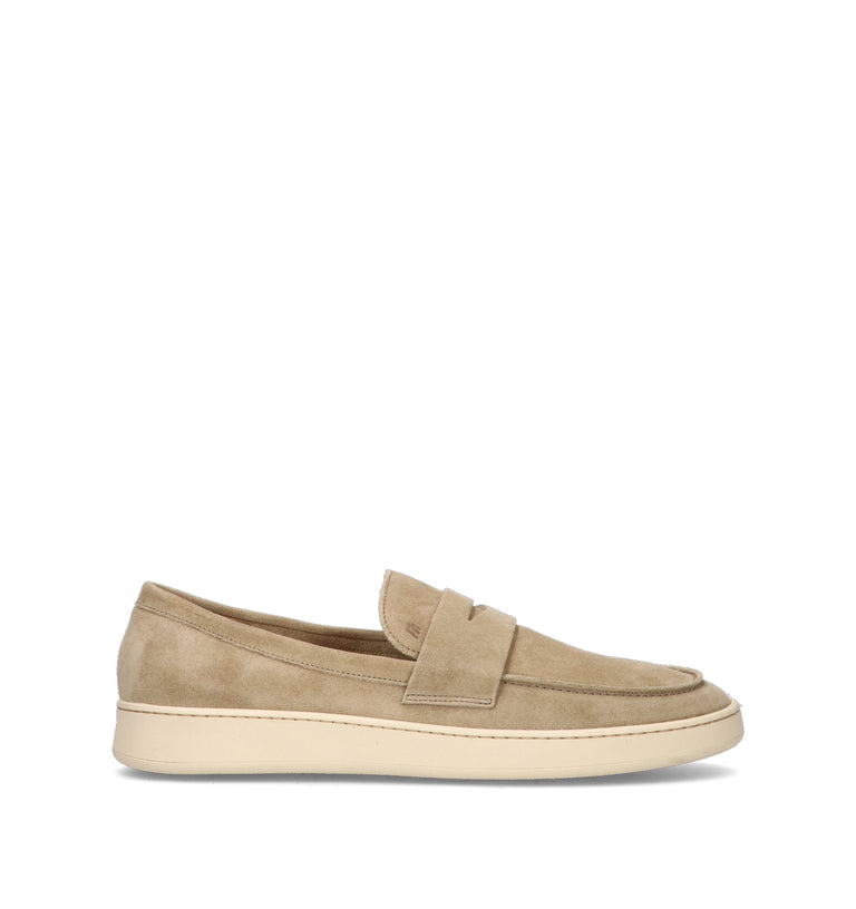 FRAU Mocassino uomo avena in suede