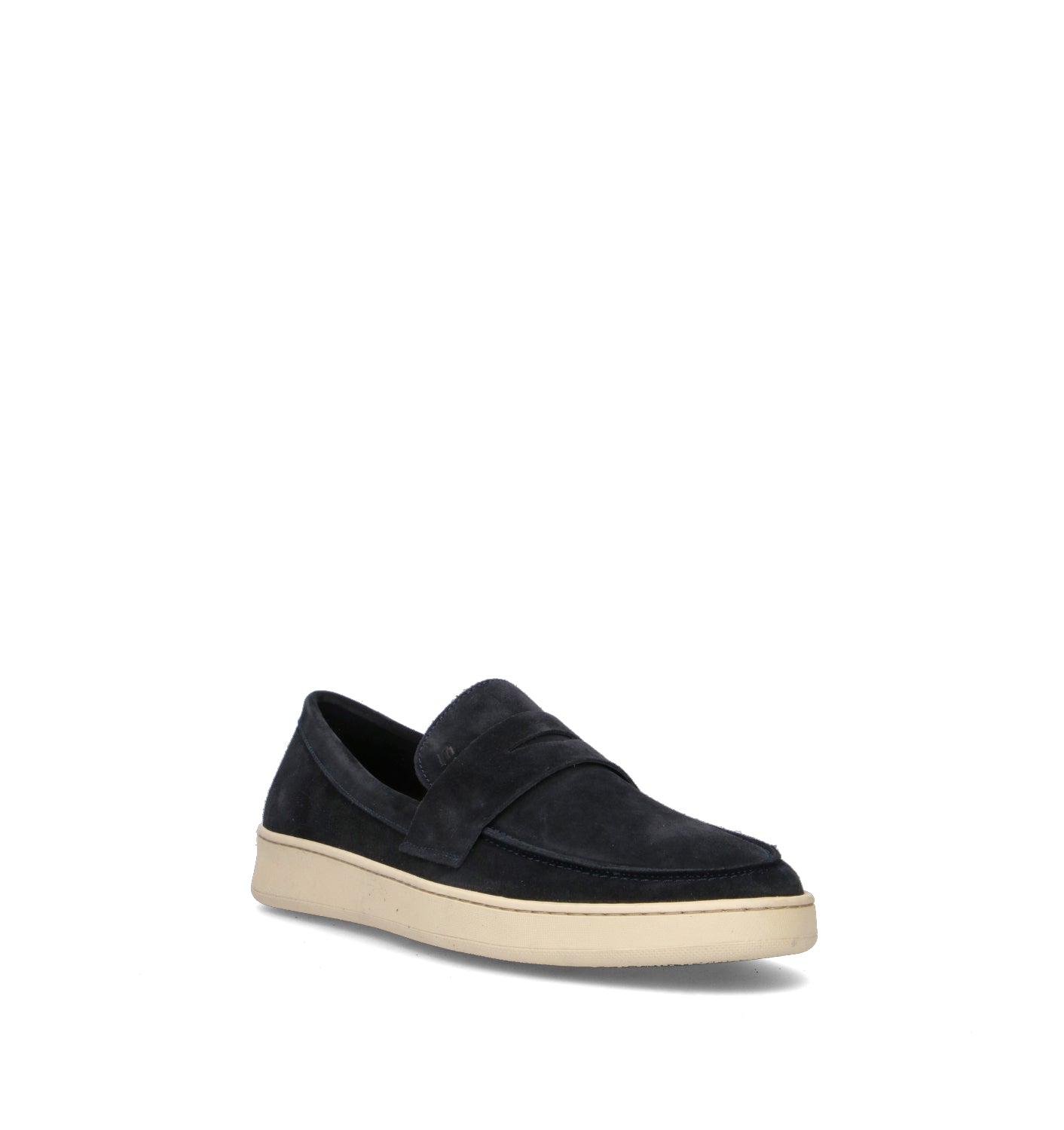 FRAU Mocassino uomo blu in suede