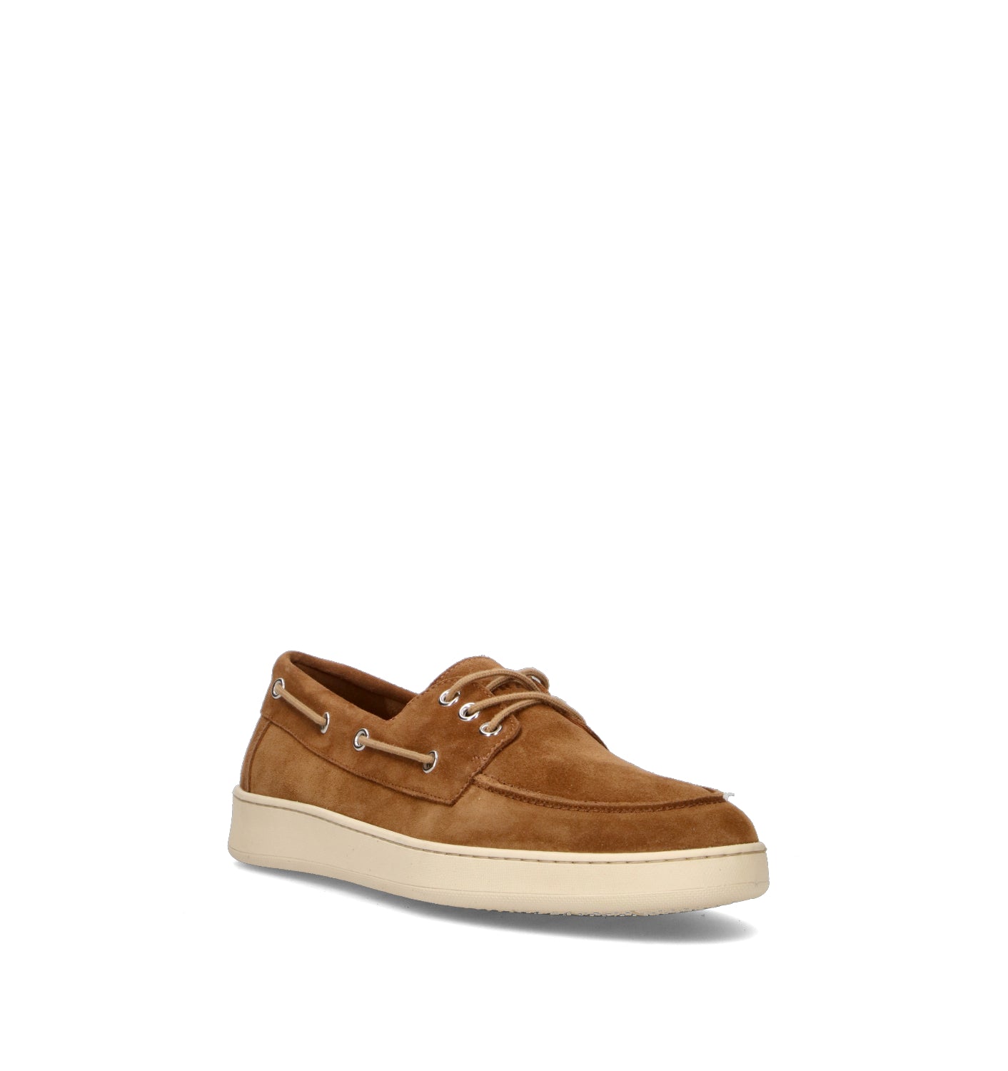 FRAU Scarpa barca uomo marrone in suede