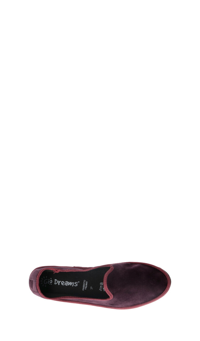 GO DREAM Pantofola donna bordeaux