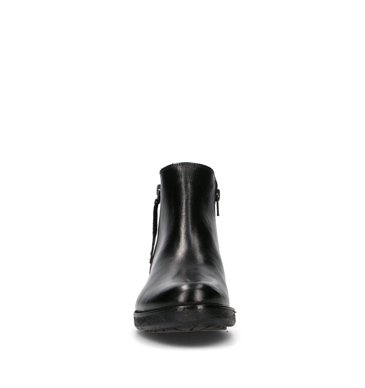FRICKY Tronchetto donna nero in pelle