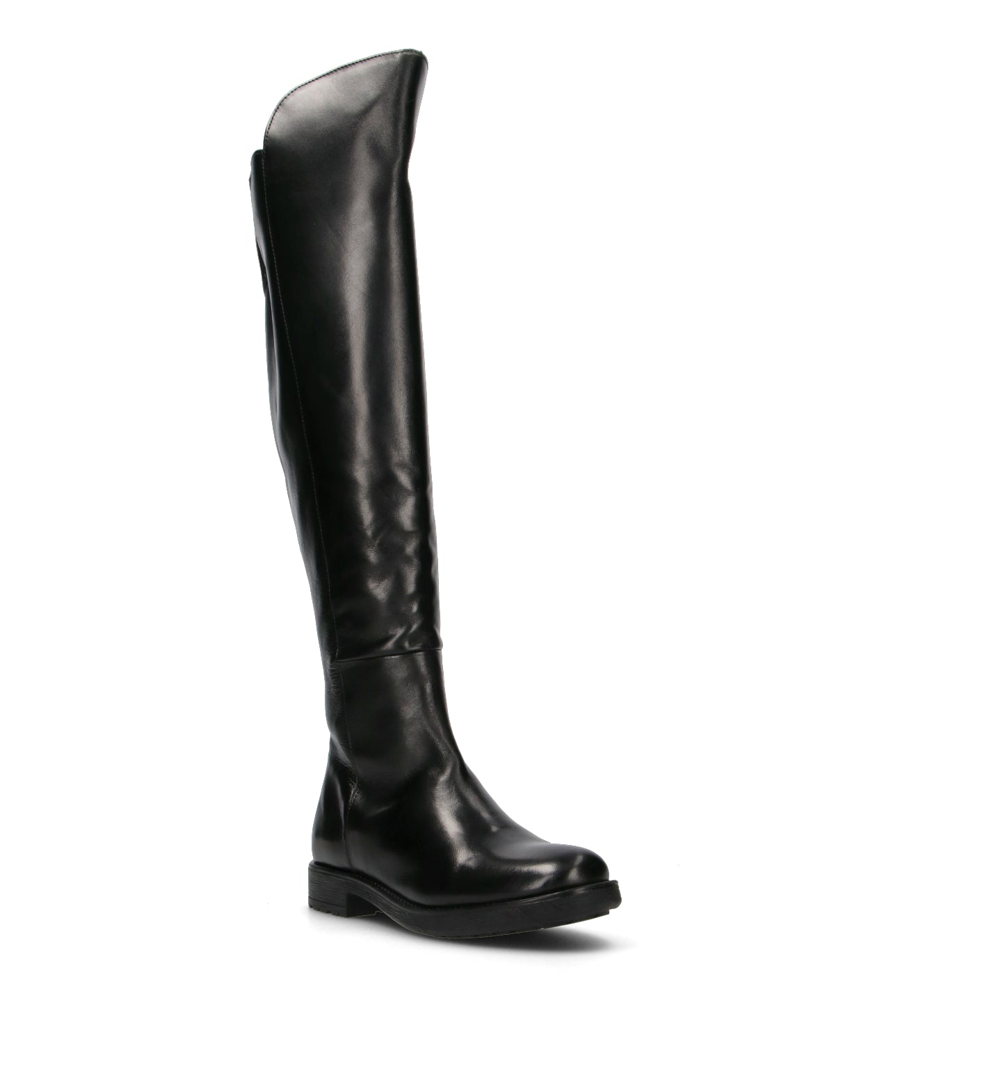 FRICKY Stivale donna nero in pelle