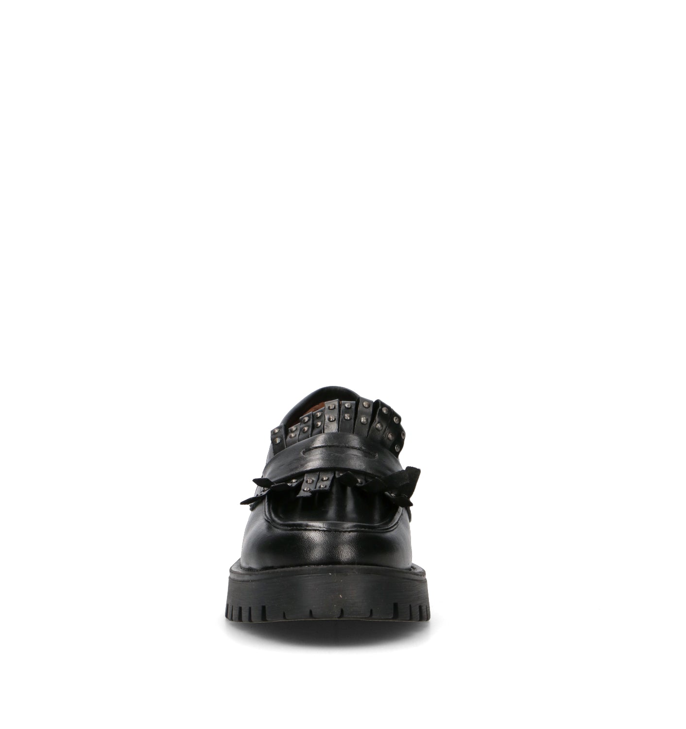 FRICKY Mocassino donna nero in pelle
