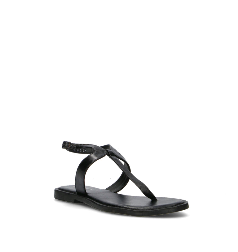FRICKY Sandalo donna nero in pelle