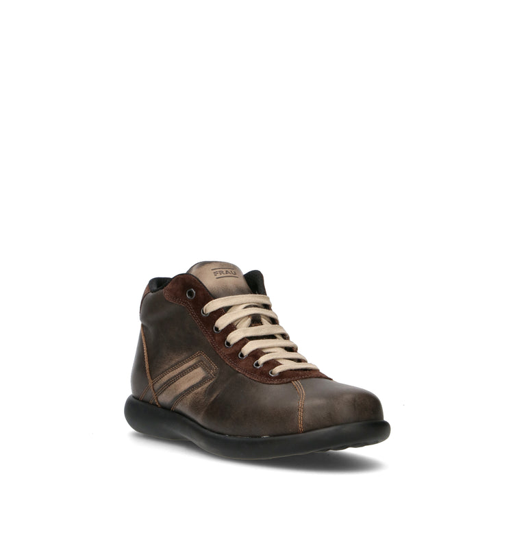 FRAU Sneaker uomo marrone in pelle