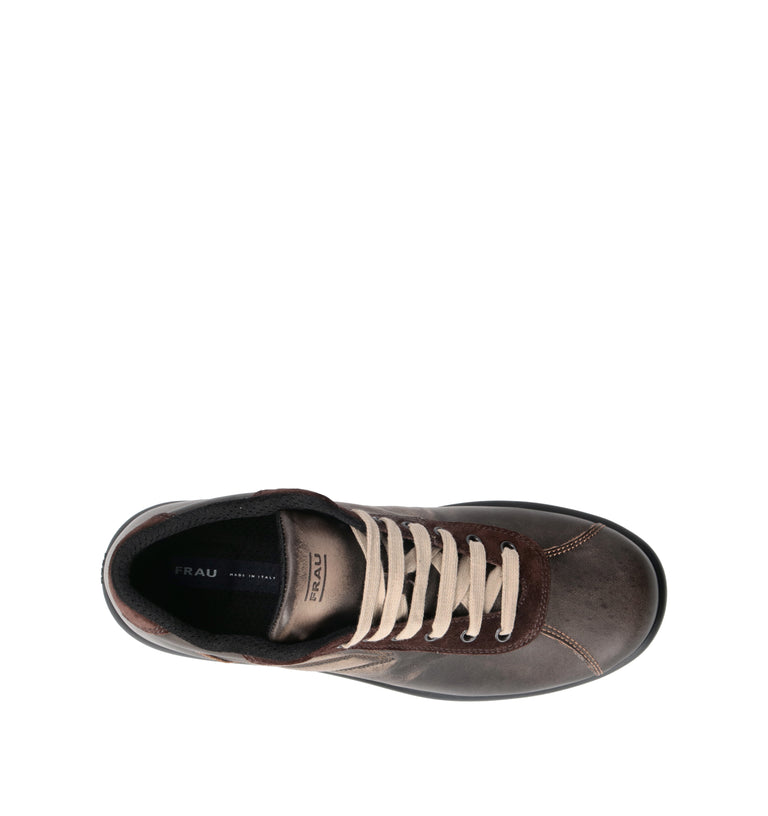 FRAU Sneaker uomo marrone in pelle