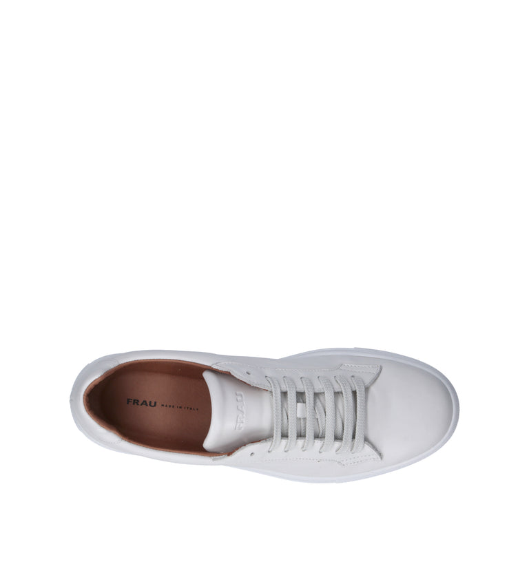 FRAU Sneaker uomo bianca in pelle
