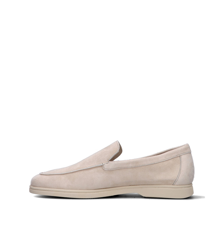 FRAU Mocassino uomo ecrù in suede