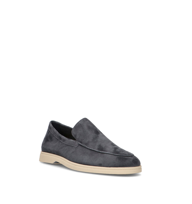 FRAU Mocassino uomo blu in suede