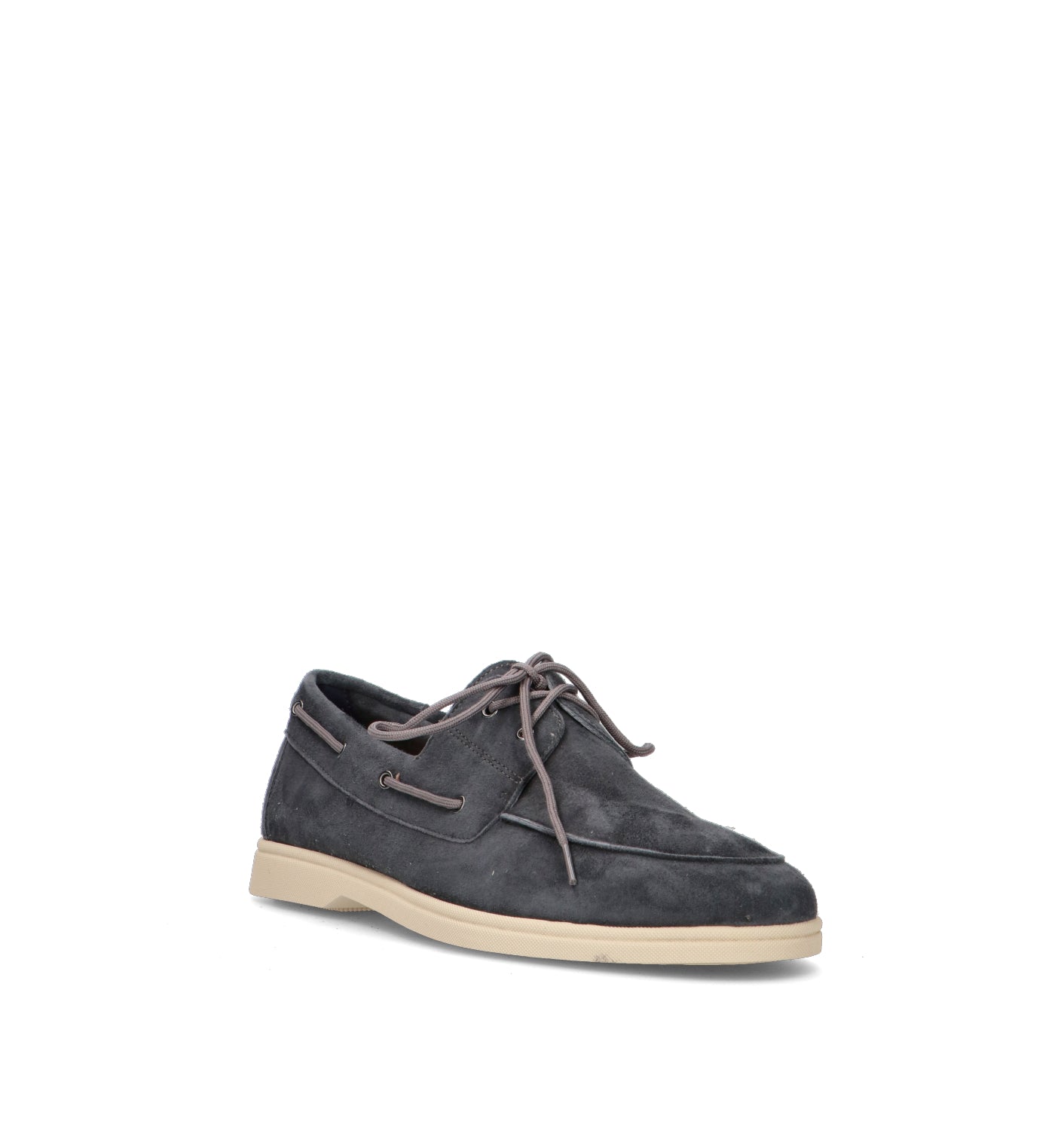 FRAU Scarpa barca uomo blu in suede
