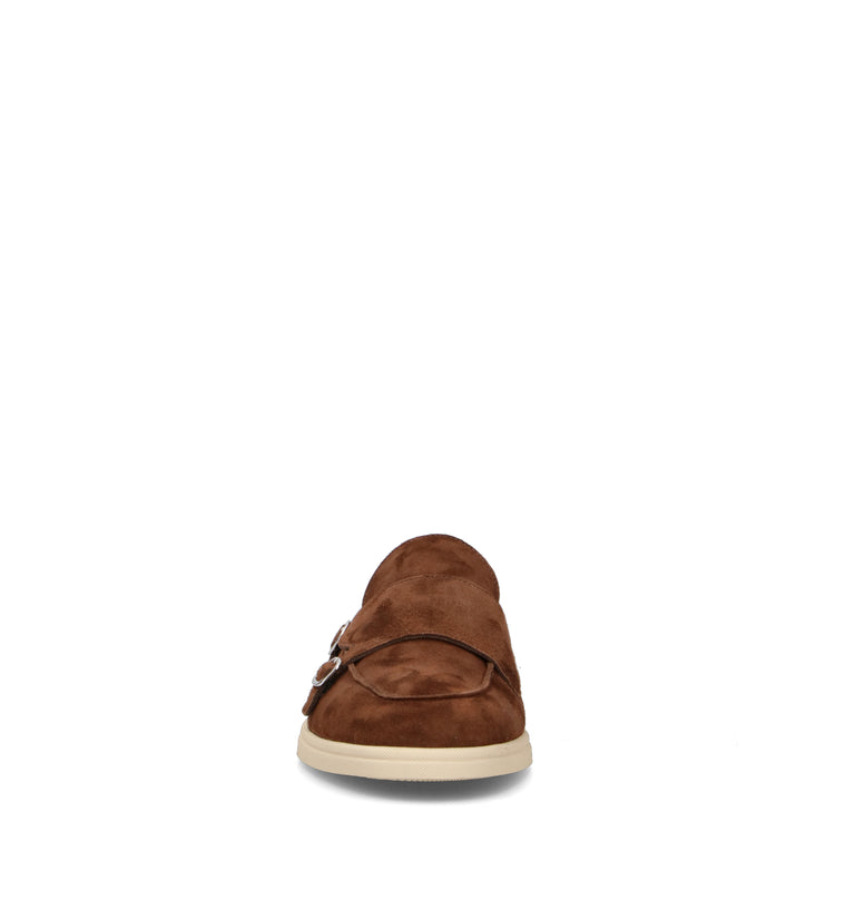 FRAU Mocassino uomo cognac in suede