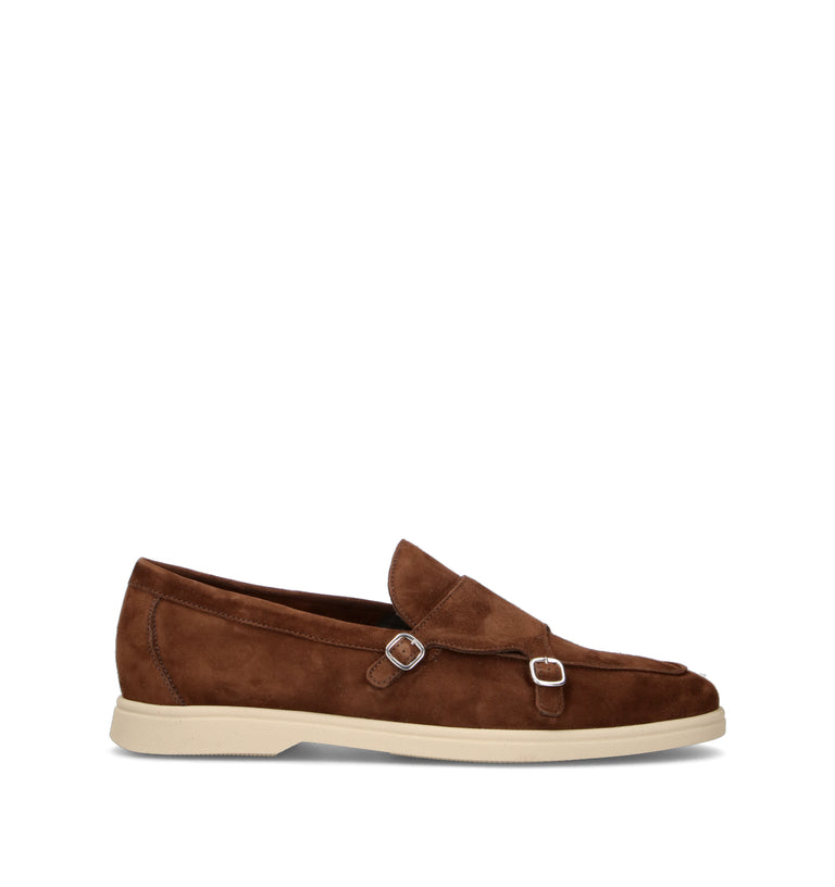 FRAU Mocassino uomo cognac in suede
