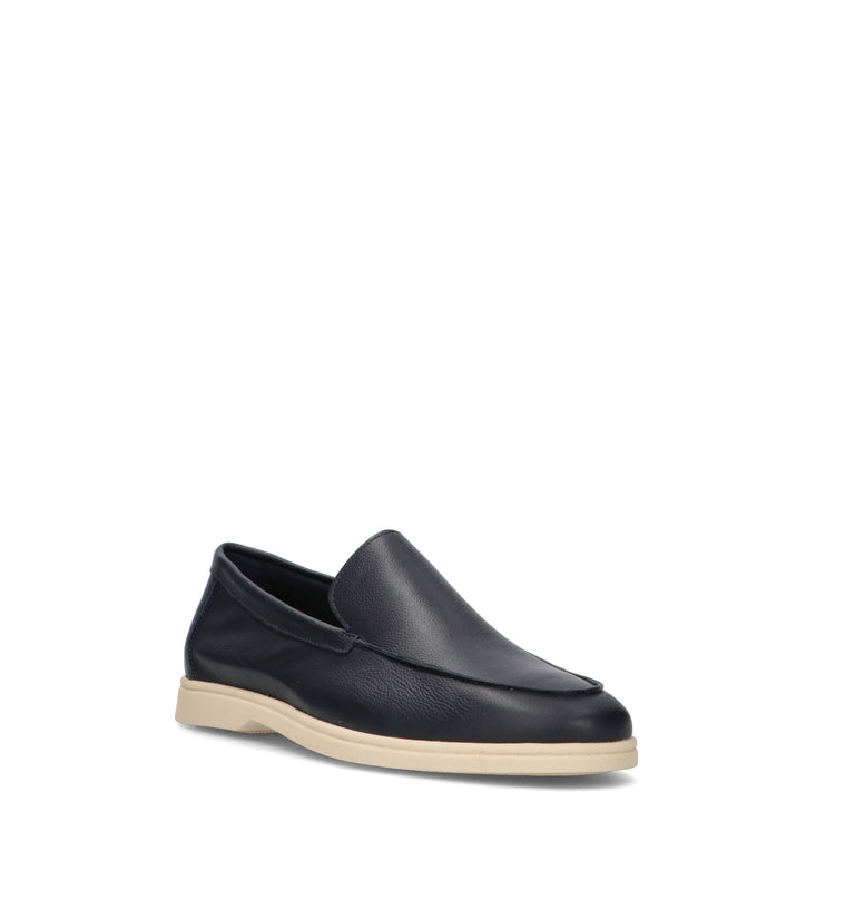 FRAU Mocassino uomo blu in pelle