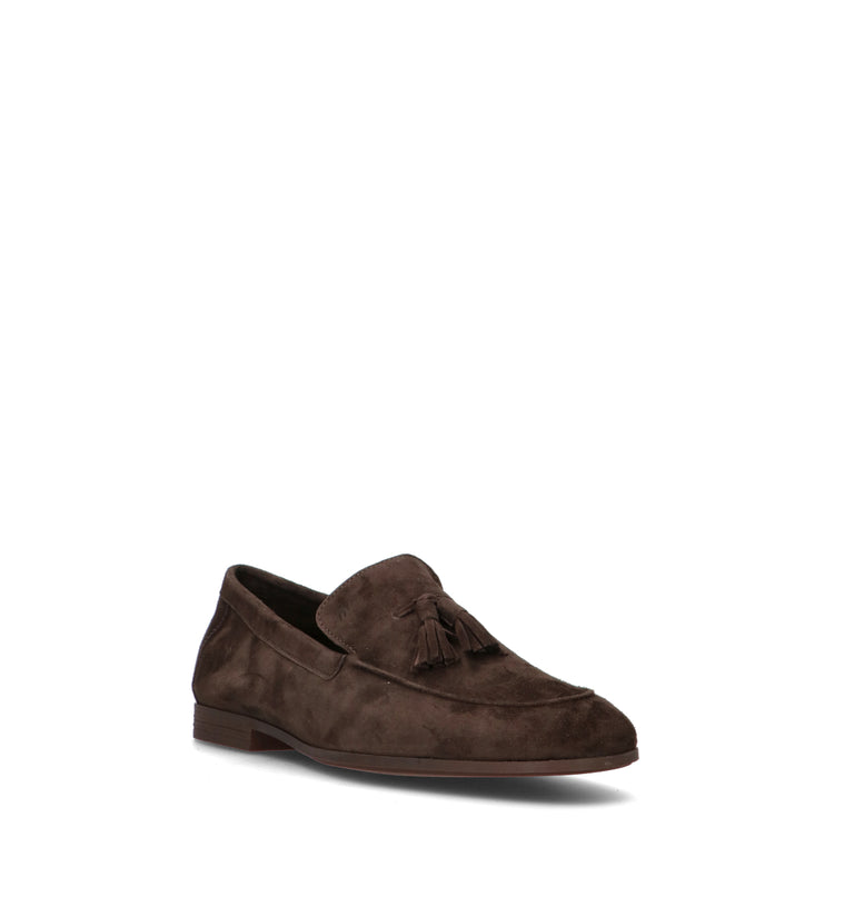 FRAU Mocassino uomo cacao in suede