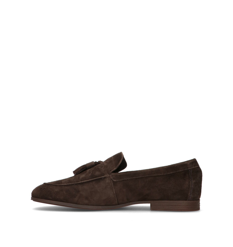 FRAU Mocassino uomo cacao in suede