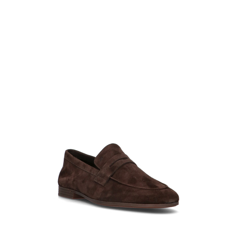 FRAU Mocassino uomo cacao in suede