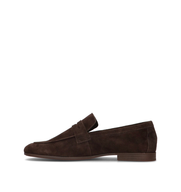FRAU Mocassino uomo cacao in suede