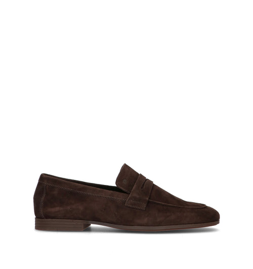 FRAU Mocassino uomo cacao in suede