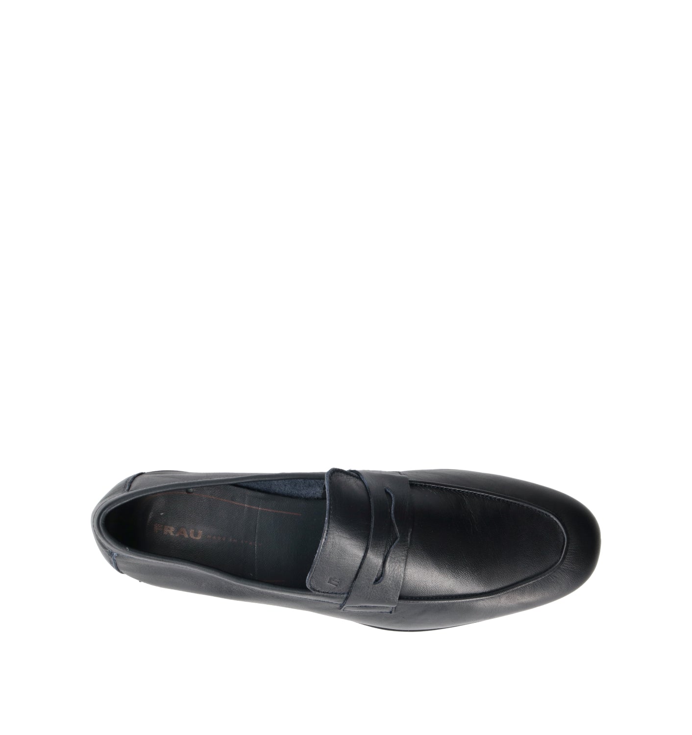 FRAU Mocassino uomo blu in pelle