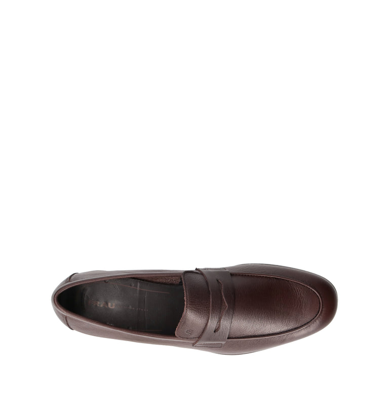 FRAU Mocassino uomo marrone in pelle