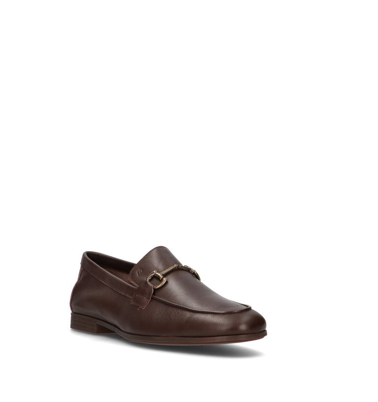 FRAU Mocassino uomo marrone in pelle