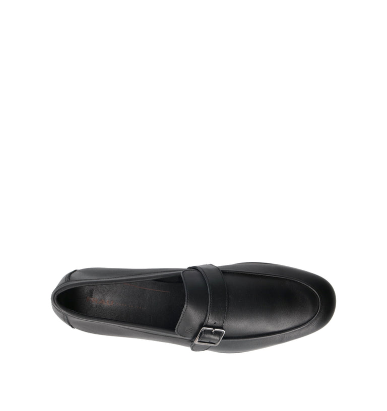 FRAU Mocassino uomo nero in pelle