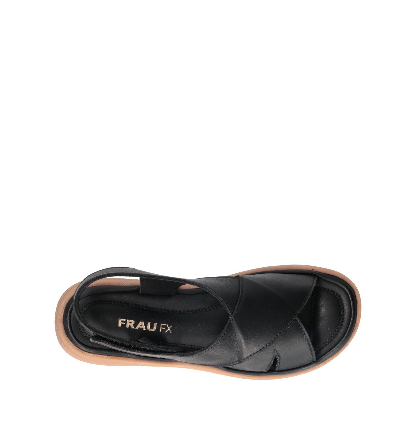 FRAU Sandalo donna nero in pelle