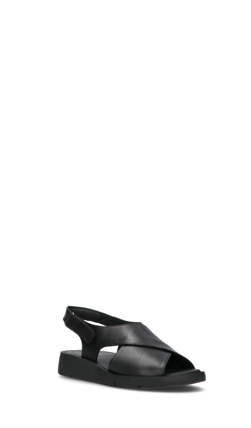 FRAU Sandalo donna nero in pelle