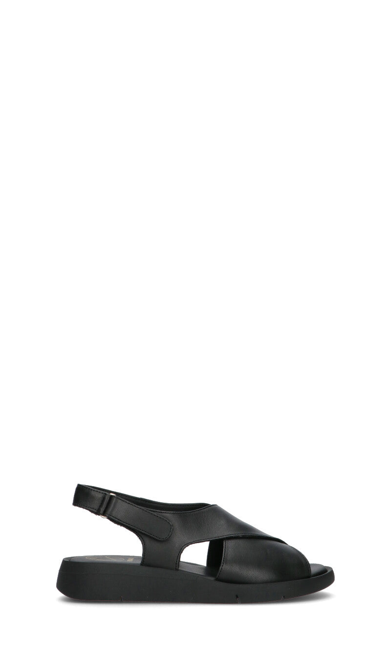 FRAU Sandalo donna nero in pelle
