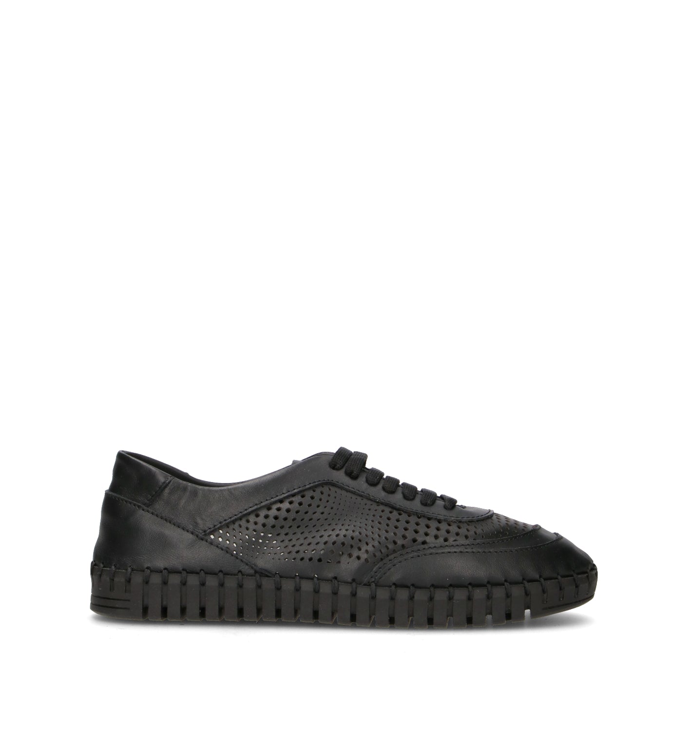 FRAU Sneaker donna nera in pelle