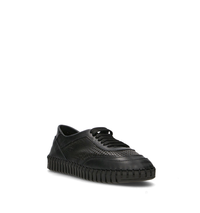 FRAU Sneaker donna nera in pelle