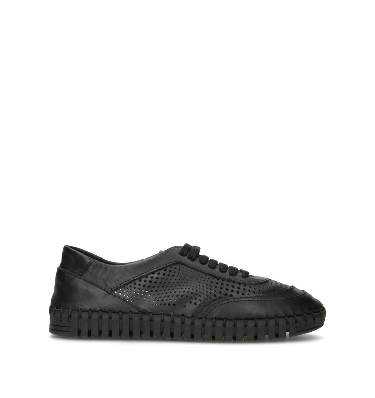 FRAU Sneaker donna nera in pelle