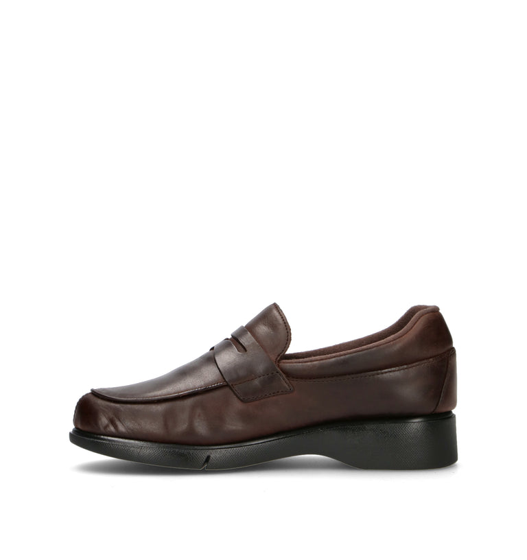 FRAU Mocassino donna marrone in pelle