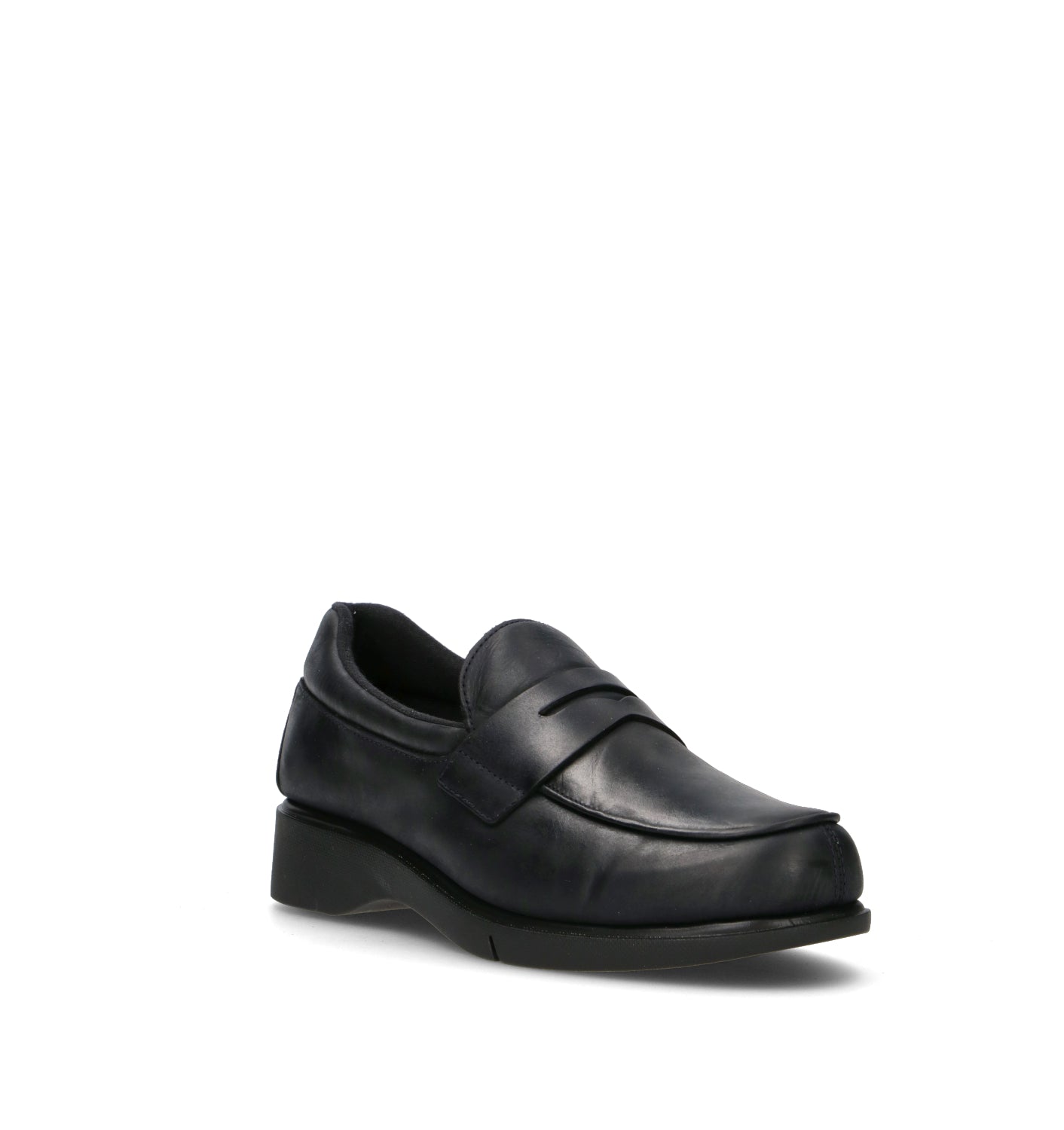 FRAU Mocassino donna blu in pelle