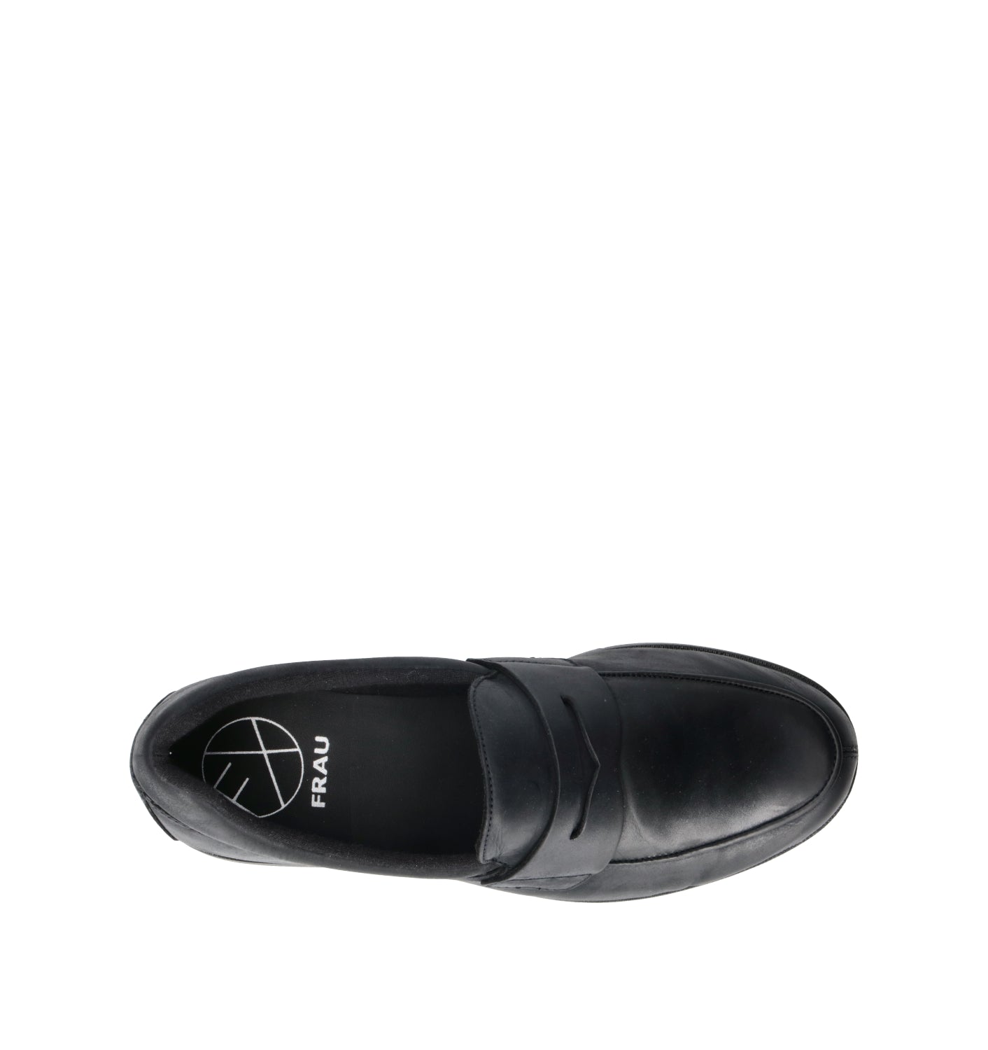 FRAU Mocassino donna blu in pelle