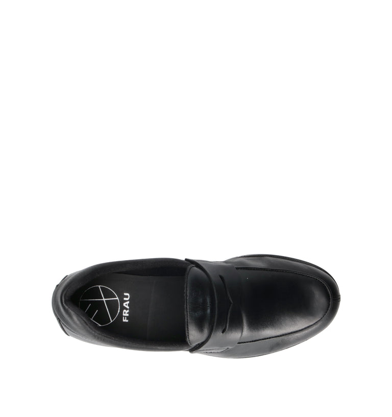 FRAU Mocassino donna nero in pelle