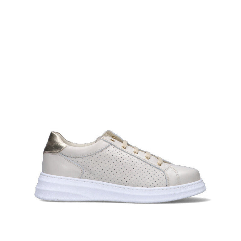 FRAU Sneaker donna panna in pelle
