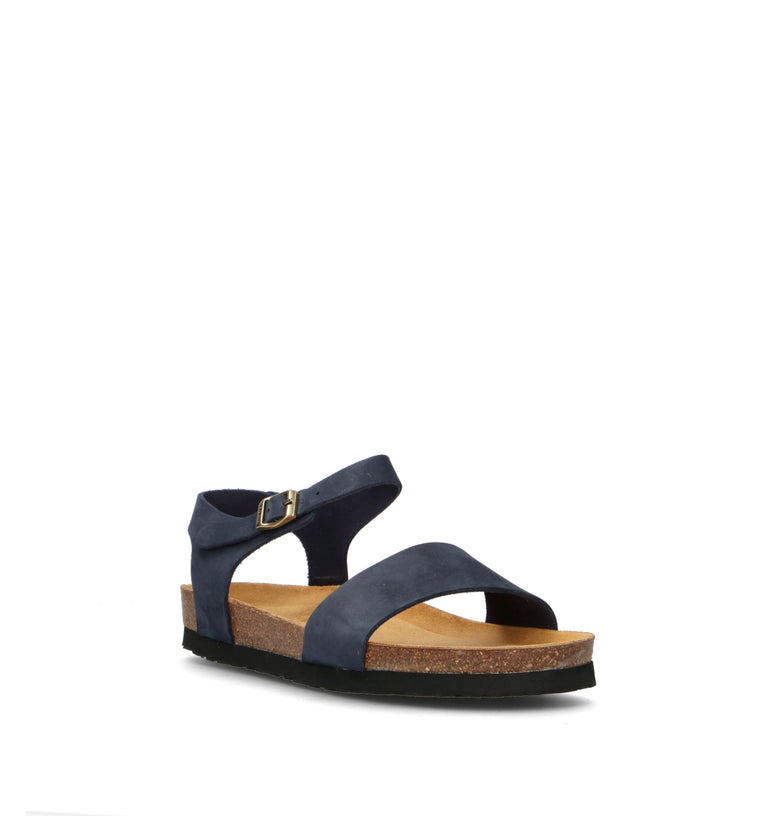 FRAU Sandalo donna blu in nabuk