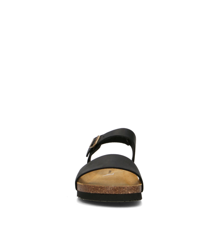 FRAU Sandalo donna nero in pelle