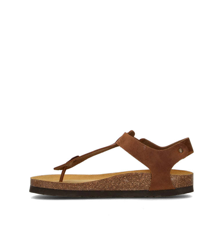 FRAU Sandalo donna cognac in pelle