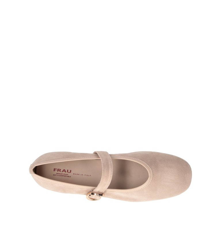 FRAU Ballerina donna taupe in suede