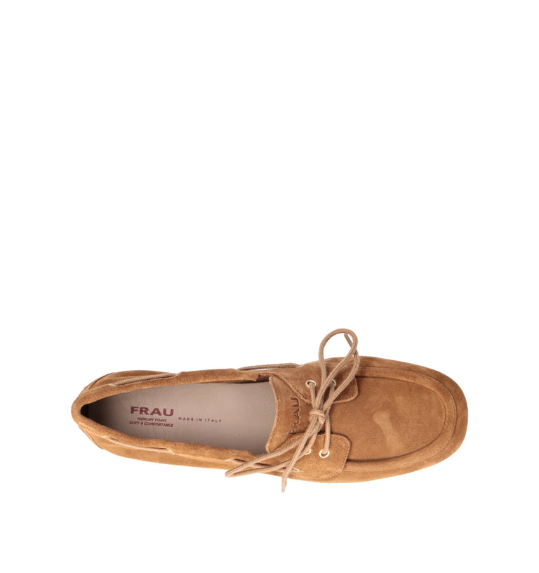 FRAU Scarpa barca donna segale in suede