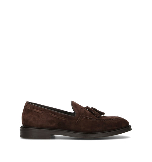 FRAU Mocassino uomo marrone in suede