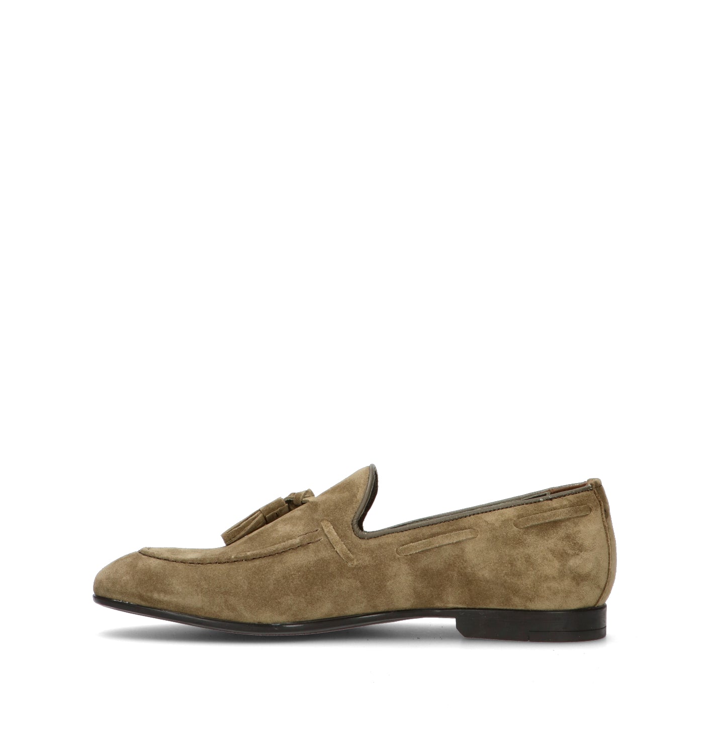 FRAU Mocassino uomo verde in suede