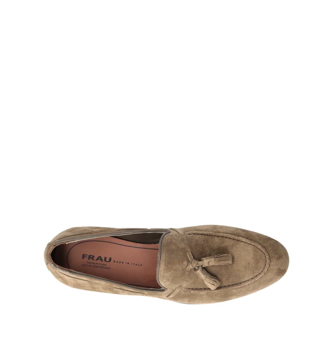 FRAU Mocassino uomo verde in suede