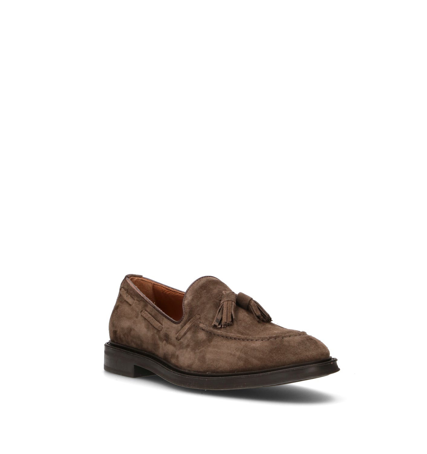 FRAU Mocassino uomo marrone in suede